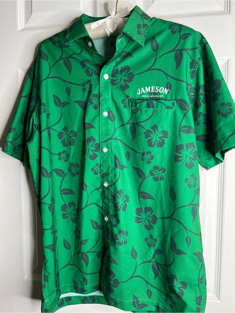 Jameson Green Floral Short-Sleeve Button-Down Shirt